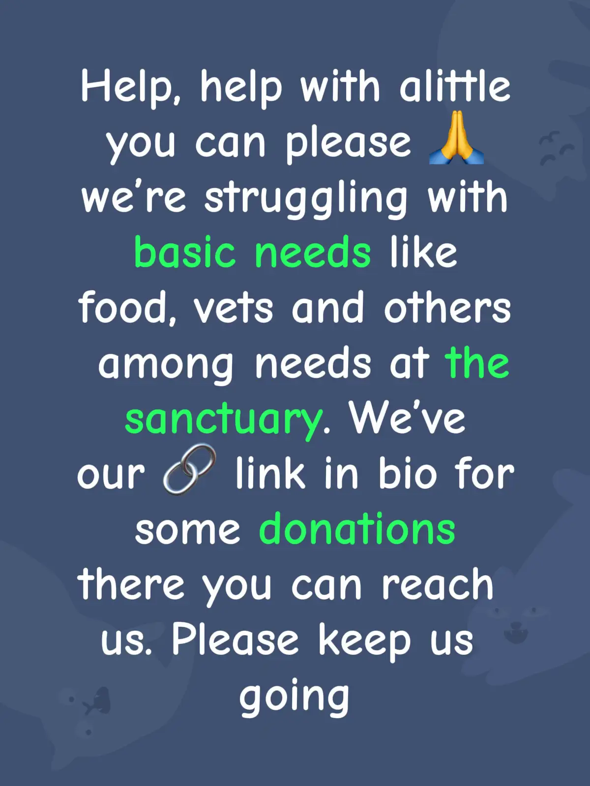 Help, help with alittle you can please 🙏 we’re struggling with basic needs like food, vets and others among needs at the sanctuary. We’ve our 🔗 link in bio for some donations there you can reach us. Please keep us going #help #goviral #fyp #horse #donate #sanctuary #viralvideos #support 