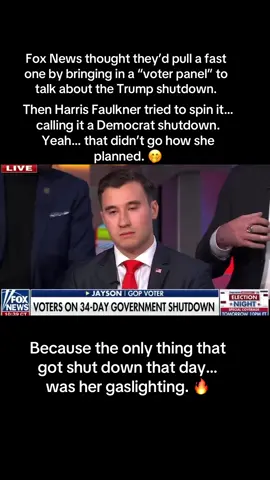 Fox entertainment got shutdown on their shutdown gaslighting 🤣#TrumpShutdown                  #FoxNews.                           #Gaslighting                       #Accountability               #PoliticalFacts