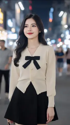 Áo len tăm khuy vàng mix váy nhung đen 🎀 Dáng xinh, chất mềm, mặc lên sang  thấy rõ 😍  #xh #xuhuong #thoitrangnu #fyp #setaolentam  @Store Thời Trang Nữ 🌷  @Store Thời Trang Nữ 🌷  @Store Thời Trang Nữ 🌷 