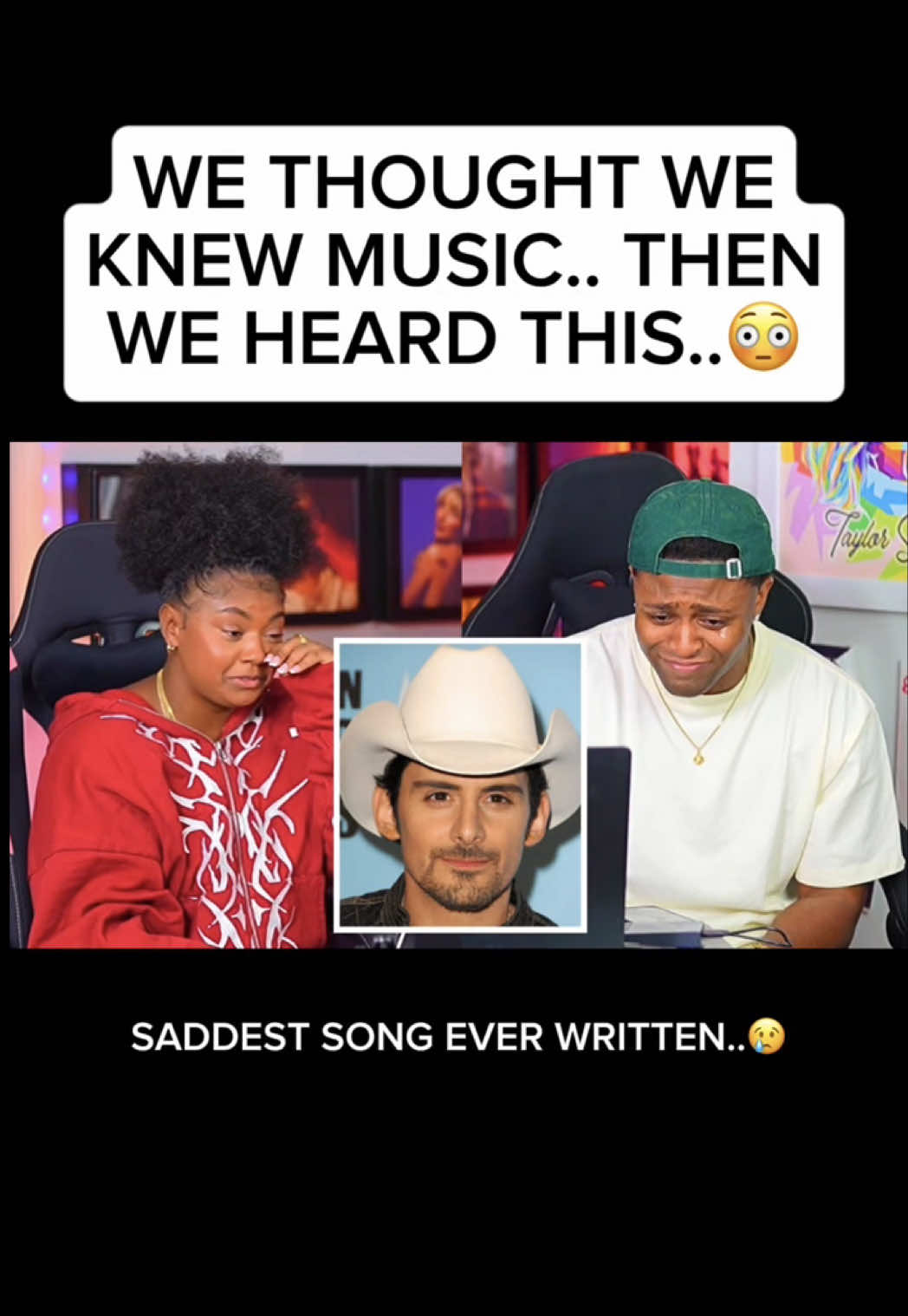 Why didn’t yall warn us..😭😭 First time listening to @Brad Paisley & @Alison Krauss 🙌🏽 We haven’t heard this type of country .. Edited by @Aaron Johnson  🔥‼️ #country #lullaby #cry #bradpaisley #sad 