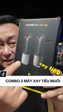 Combo 2 máy xay tiêu muối Deerma giá ổn áp, thiết kế đẹp, thông minh. Nhược điểm: xay hơi chậm #chucareviewkhongbooking #chuca #chucareview #mayxaytieu #deerma 