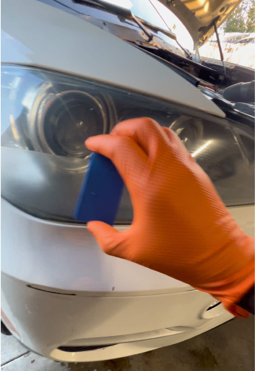 Restore your headlights in less than 30 minutes. ##carlifestyle##automotive##headlightrestoration##headlightcleaning