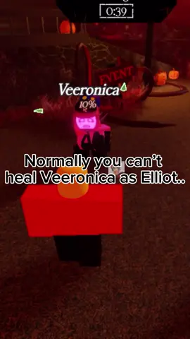 Elliot’s “Vampire” skin can heal Veeronica Seems alright, nerf John Doe #forsaken #roblox #elliotforsaken #veeronica 