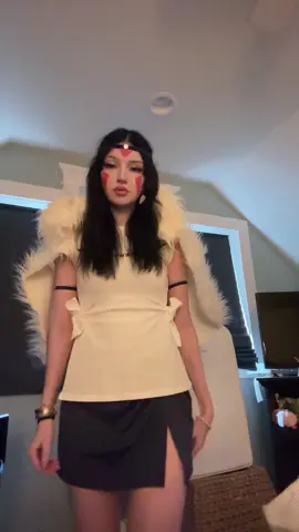 😛 #princessmononoke #costume #halloween #fyp 