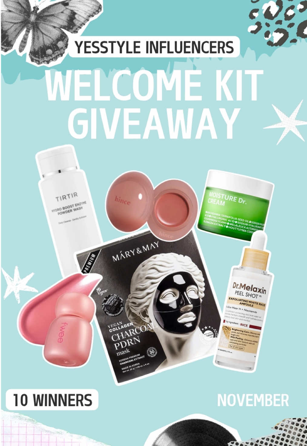You + K-beauty = 🫶🏻🥹❤️  For this month’s YesStyle 𝐈𝐧𝐟𝐥𝐮𝐞𝐧𝐜𝐞𝐫𝐬 𝐖𝐞𝐥𝐜𝐨𝐦𝐞 𝐊𝐢𝐭 𝐆𝐢𝐯𝐞𝐚𝐰𝐚𝐲, we are gifting 10 lucky winners some K-beauty skincare and makeup that will complete your heart to the fullest 🥰  Apply as a YesStyle Influencer now to start the lovely journey!  🔸 Application date: from now on to November 30, 2025  🔸 How to join?   1. Become a YesStyle Influencer via yesstyle.com/influencers (Link in bio) from November  1 - 30, 2025  2. Apply at bit.ly/YSNov25WelcomeKit (Link in @yesstyleinfluencers’s bio)   3. Follow us on @yesstyleinfluencers (Instagram) / @yesstyle.influencers (TikTok)  4. Drop your favourite heart emoji in the comments 💖💗💞  🔸 Announcement: A confirmation email will be sent to the selected Influencers by December 15, 2025  By participating in this campaign, you agree to the Terms & Conditions: bit.ly/3WlNs8M  -----------------------------  #YesStyle #YesStyleInfluencers #YesStyleBeautyReview                  