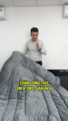 Chăn bông khổ to, dày, ấm mà được bảo hành dùng thử 7 ngày không ưng hoàn tiền các bác ạ.  #leanhnuoi #chanlongtho #chanlongthom2t #chanlongthocaocap 