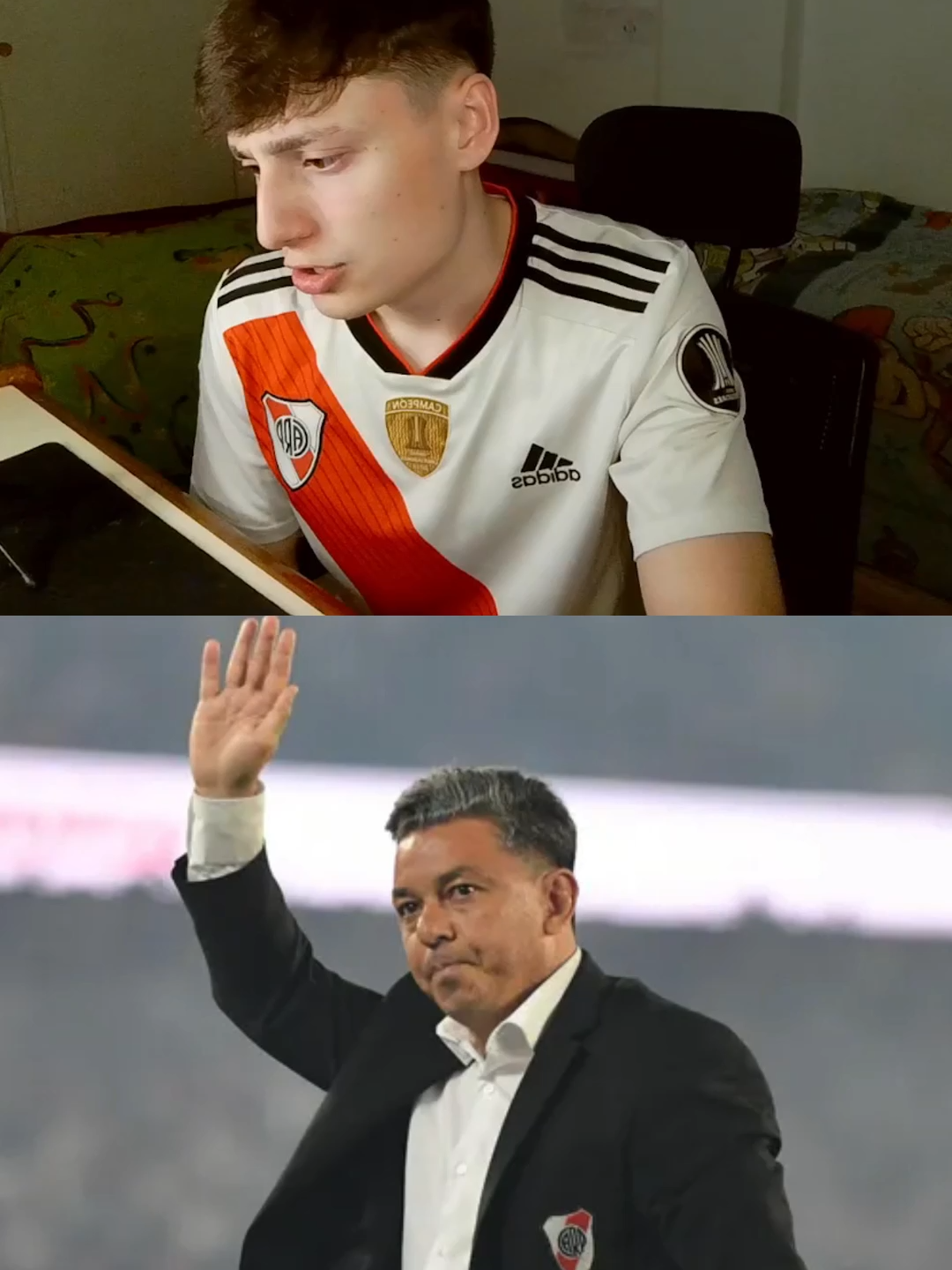 SOLO EN RIVER PASA ESTO | #gallardo #river #futbol #stream #clips #kick #argentina #fyp #matini