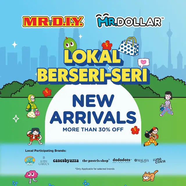 Still remember that berseri-seri feeling from our Lokal collabs? ✨ Maybe it’s time to fall in love again! Lokal gems you adore are still shining bright at MR.DIY Plus & MR.DOLLAR.  Come feel the spark, in-store 💙 More information: mrdollar.co/mrdiy-mrdollar-lokal-berseri-seri-2025 *Price may vary in East Malaysia #MRDIY #MRDOLLAR #LokalBerseriSeri