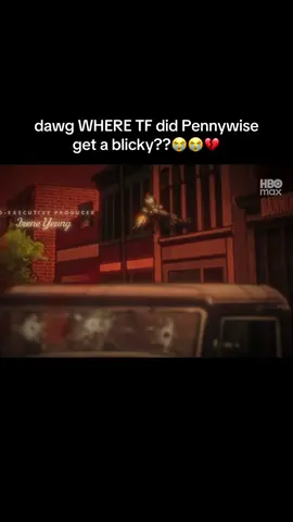 is bro trying to scare Al Capone or sum??😭💔 #pennywise #it #welcometoderry 