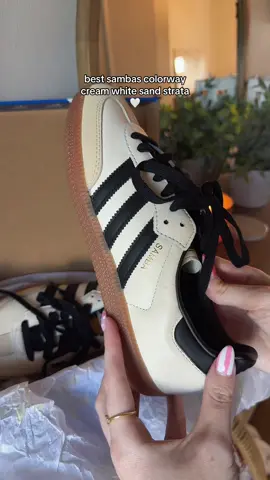 The prettiest sneakers I’ve ever owned. Obsessed with these! 🤍 #adidas #sambas #tiktokshopcybermonday #tiktokshopblackfriday #tiktokshopfinds