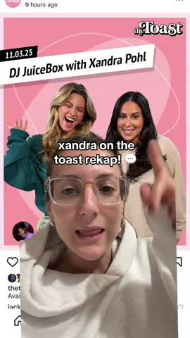 An unlikely duo! #thetoast #claudiaoshry #xandrapohl #alixearle #thetoastpodcast 