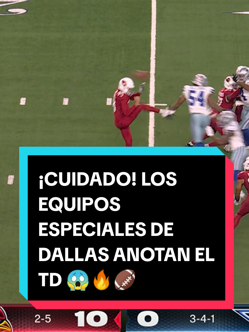 ¡CAMBIA TODO EN UN ABRIR Y CERRAR DE OJOS! 👀😱🏈 Los Cowboys anotan puntos gracias a la participación de sus equipos especiales. 📺 @espndeportes #MundoNFL #DallasCowboys #nfl #nfltiktok #nflfootball 