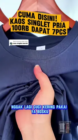 Membalas @mbak surya promo kaos singlet pria 7 pcs hanya 100ribuan bisa COD #kaossinglet #kaossingletpria #kaossingletpolos #kaossingletmurah 