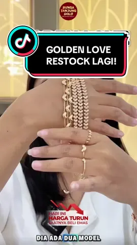 Golden love series restock banyak bangett!! Yok gercepinn #bungatanjung #18k #banjirdiskon #promoguncang1111 #readystock 