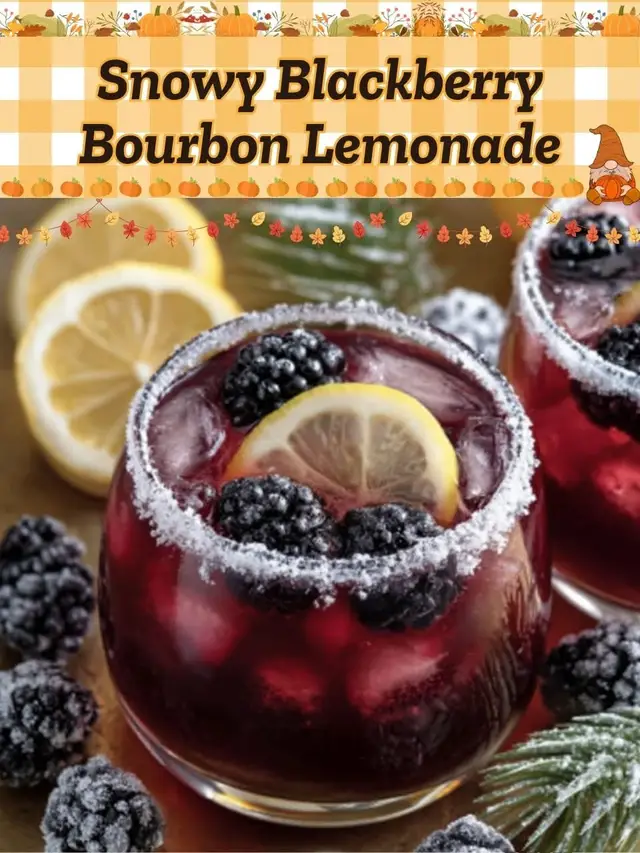 Ingredients 2 oz bourbon 1 oz fresh lemon juice 1 oz simple syrup (adjust to taste) 4 oz sparkling water or club soda ½ cup fresh blackberries (plus extra for garnish) Ice Lemon slices (for garnish) Fresh mint leaves (for garnish) Instructions Muddle the Blackberries: In a glass, add the fresh blackberries and muddle them gently to release their juices. Mix the Cocktail: In a cocktail shaker, combine the bourbon, fresh lemon juice, and simple syrup. Add ice and shake well until chilled. Combine: Fill a glass with ice, add the muddled blackberries, and strain the bourbon mixture over the ice. Add Bubbles: Top off with sparkling water or club soda, stirring gently to combine. Garnish: Garnish with lemon slices, extra blackberries, and a sprig of mint. Enjoy: Sip and enjoy your Snowy Blackberry Bourbon Lemonade! Enjoy Your Snowy Blackberry Bourbon Lemonade! This delightful cocktail is perfect for winter gatherings or cozy nights by the fire! 🍋🖤  #kc #fyp #viral #bourbon #bourbontiktok 