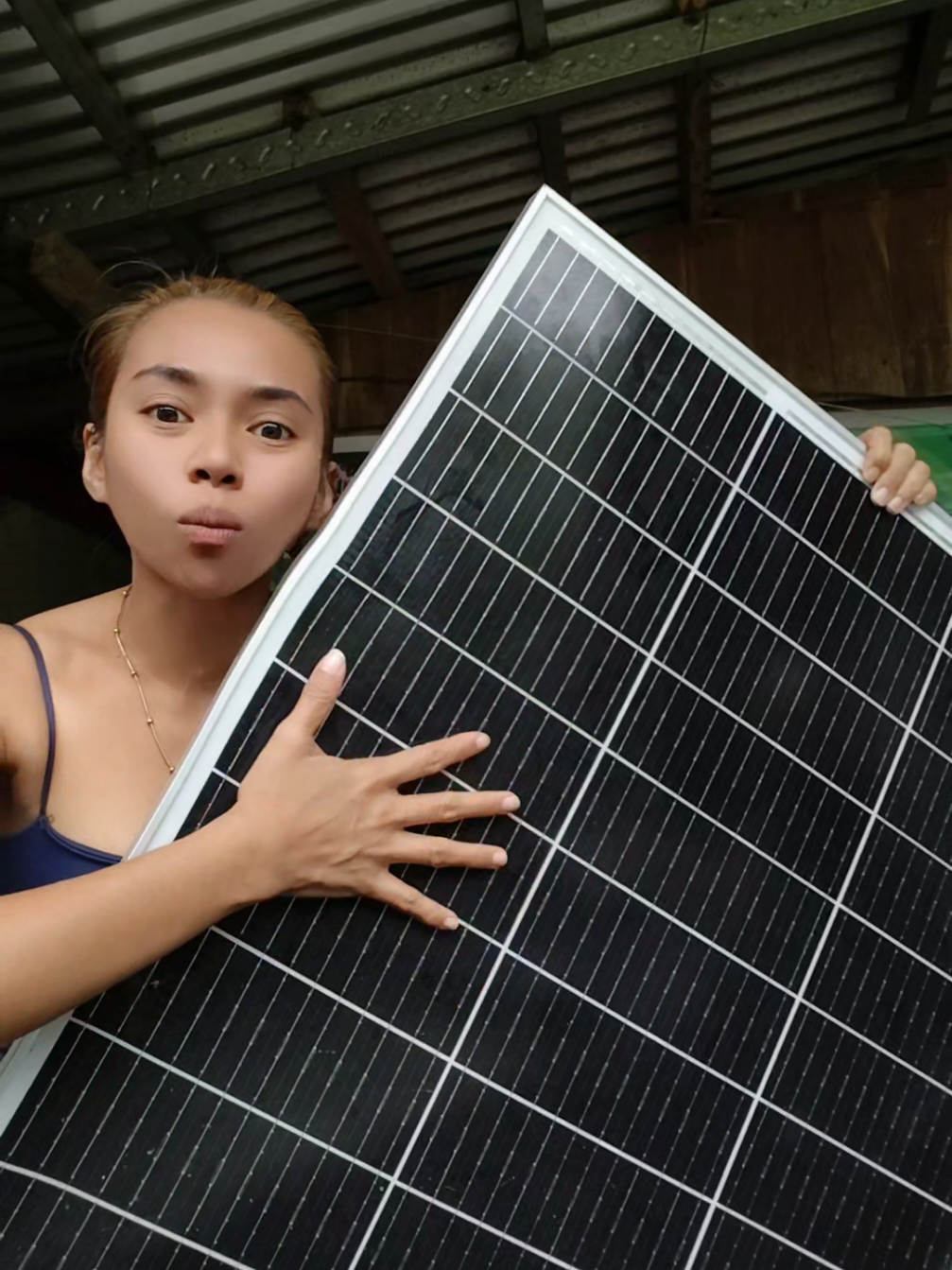 solar panel na magandang quality tapos laking tipid sa bayarin#panel #solarpanel #solarsystem 