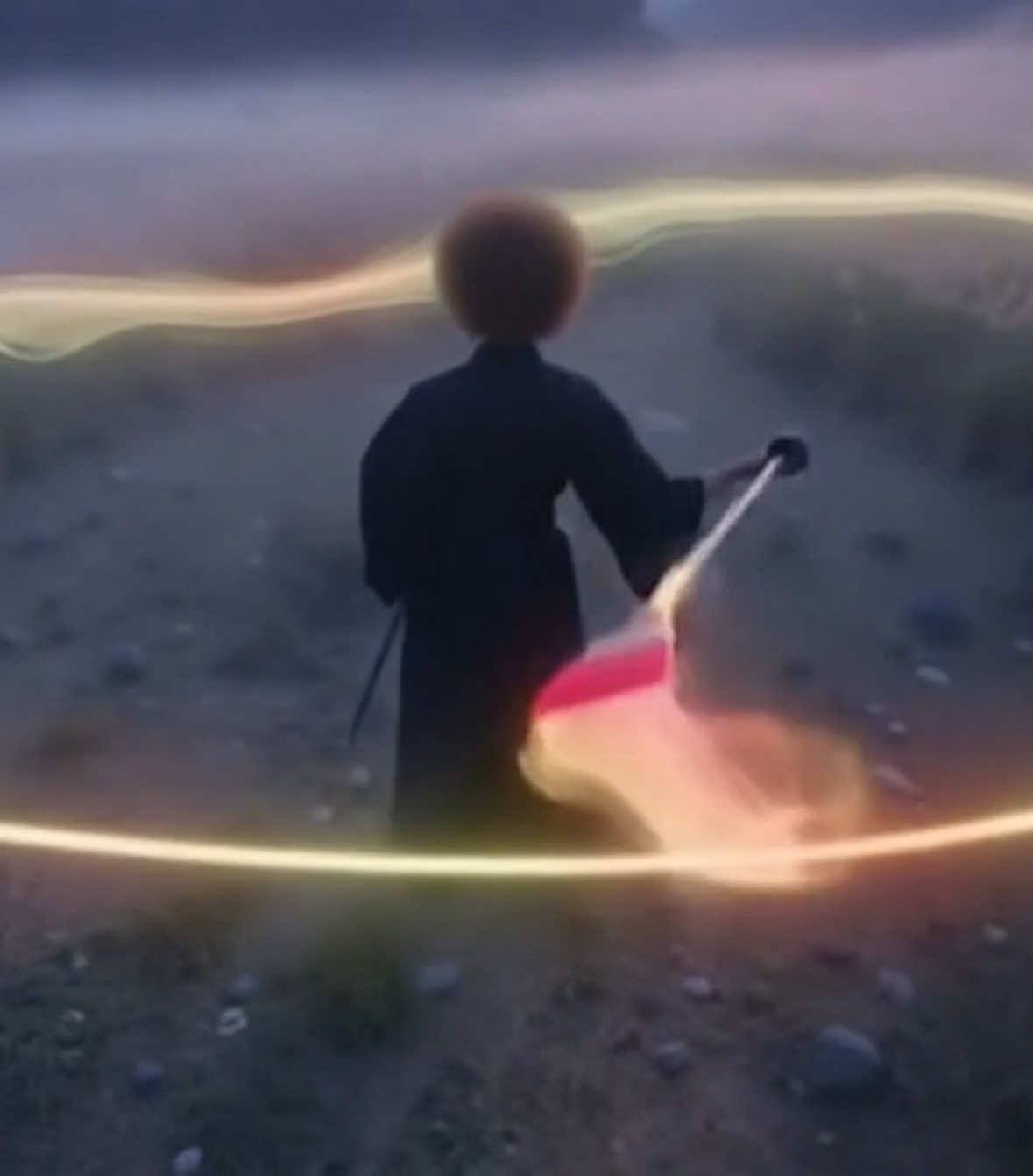 Paint — Branch of Eternity! #bobross #bleach #anime #fyp #viral 