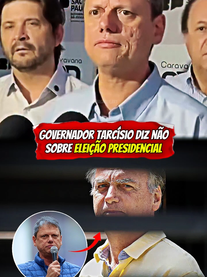 Governador de São Paulo, Tarcísio, diz não a candidatura para presidente do Brasil e firma reeleição como governador do Estado de São Paulo. @tarcisiogdf  #tarcisiodefreitas #tarcisiodfsp #tarcisiocortes #politica #bolsonaro