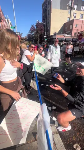 Now I know why people say the NYC marathon is the best day of the year! #proposal #nycmarathon #nyc #newyorkcity @Bedford Studio 