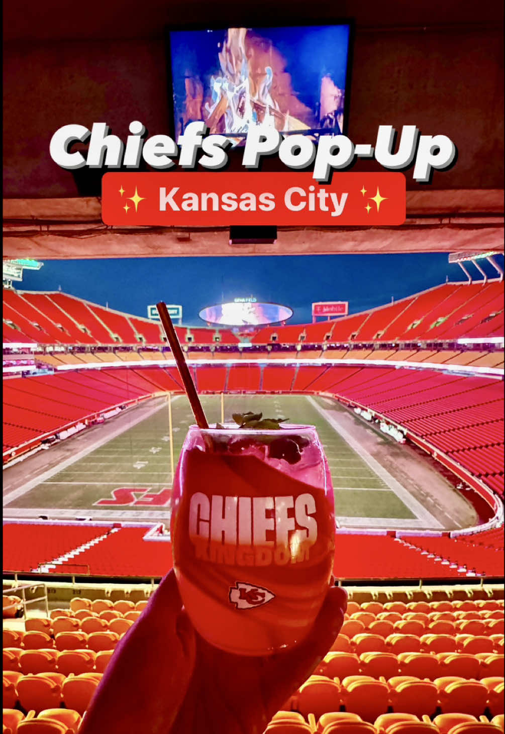 🎄🏈 Kingdom’s Greetings is BACK at Arrowhead! Kansas City friends — tickets go on sale Tuesday, November 4 at 10 a.m. and they will sell out fast!  🔥 Epic Arrowhead views by the fire pits 🍹 Festive drinks (Mistletoe Mule = my fave!) + fun photo ops  ✨ Come for the vibes, drinks + experience. 🎟️ $25 per person (food and drinks are not included)| 21+ | Reserve on OpenTable 📅 Nov 28–Dec 28 | Thurs–Sun | 5–11 PM 📍 GEHA Field at Arrowhead Stadium Trust me, you don’t want to miss this KC holiday tradition! SHARE with friends! #chiefskingdom🏈 #kansascity #arrowheadstadium #holidaypopupbar #chiefskingdom❤️💛🏈 