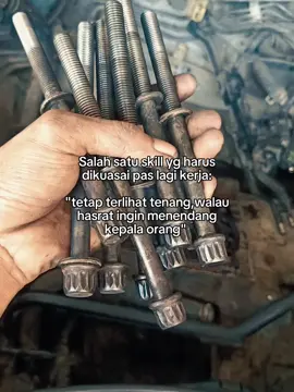 Sabar, kuasai, jejek kepala orang.. #mekaniksad #fyp#salamkukuhitam #mekaniktiktok #mekanikindonesia 