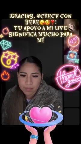 crece con bere😘🥰❣️, gracias por tu valioso apoyo en mi LIVE. Seguiré esforzándome para crear contenido LIVE aún mejor.@crece con bere😘🥰❣️ #tiktoklive #livehighlights #livegift enlasmanos #LIVEIncentiveProgram #LIVERecognition PaidPartnership 