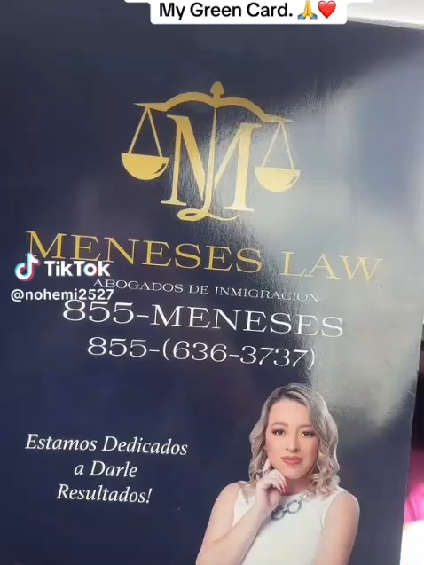 ¡Qué felicidad! Nuestra querida clienta @nohemi2527 ya tiene su Residencia Permanente. 🌟 ✨🇺🇸Dedicados a Resultados!🇺🇸✨  🗣Permiso de trabajo!  🗣Residencia!  ✅¿Casado o divorciado de un ciudadano?  ✅¿Tiene hijo ciudadano mayor de 21 años?    ¡Llámenos! 📞1-855-MENESES  ☎️1-855-636-3737 Estamos a sus órdenes todos los días de 7am a 10pm CT para agendar su consulta.   #abogadadeinmigracion #abogadameneses #meneseslaw #CambiandoVidas #abogada #inmigracion #permisodetrabajo #htx #houston #residencia    Les recordamos que toda la información vista en el video es general y no constituye consejo legal. Cada caso requiere una consulta personalizada con el equipo de Meneses Law. Este video no implica representación legal.