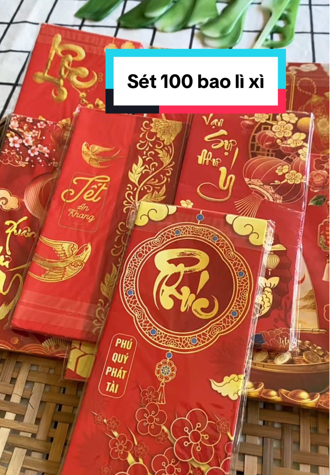 Sét 100 bao lì xì truyền thống Tết Bính Ngọ 2026#baolixi #tet2026 #baolixitet #tetbinhngo #xuhuongtiktok 