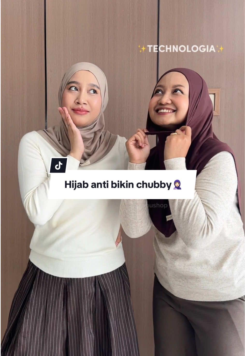 Technologia🤌 hijab nemplok ngga bikin chubby😘✨ #hijabsport #sportwear #hijabstyle 