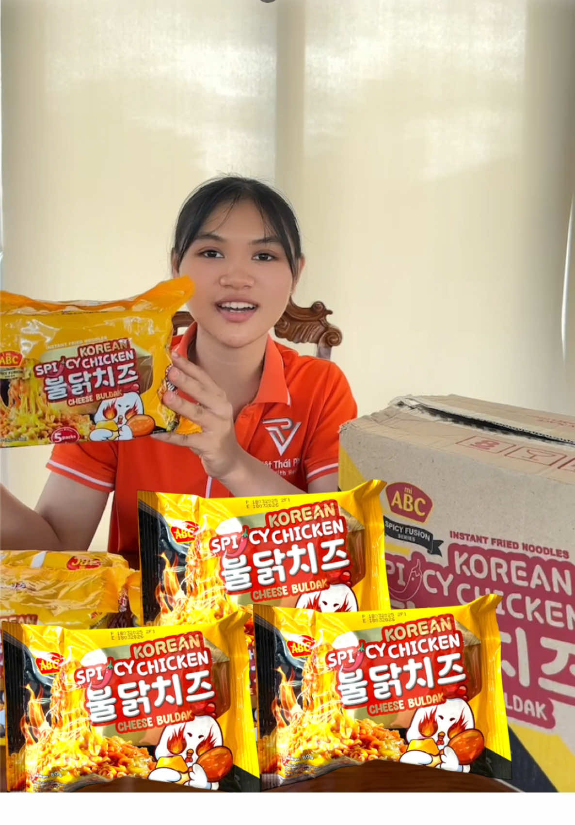 Combo tiện lợi mì ABC gà cay phô mai #tongkhoangiang #hangchinhhang #mìtrộn #abc #indonesia 