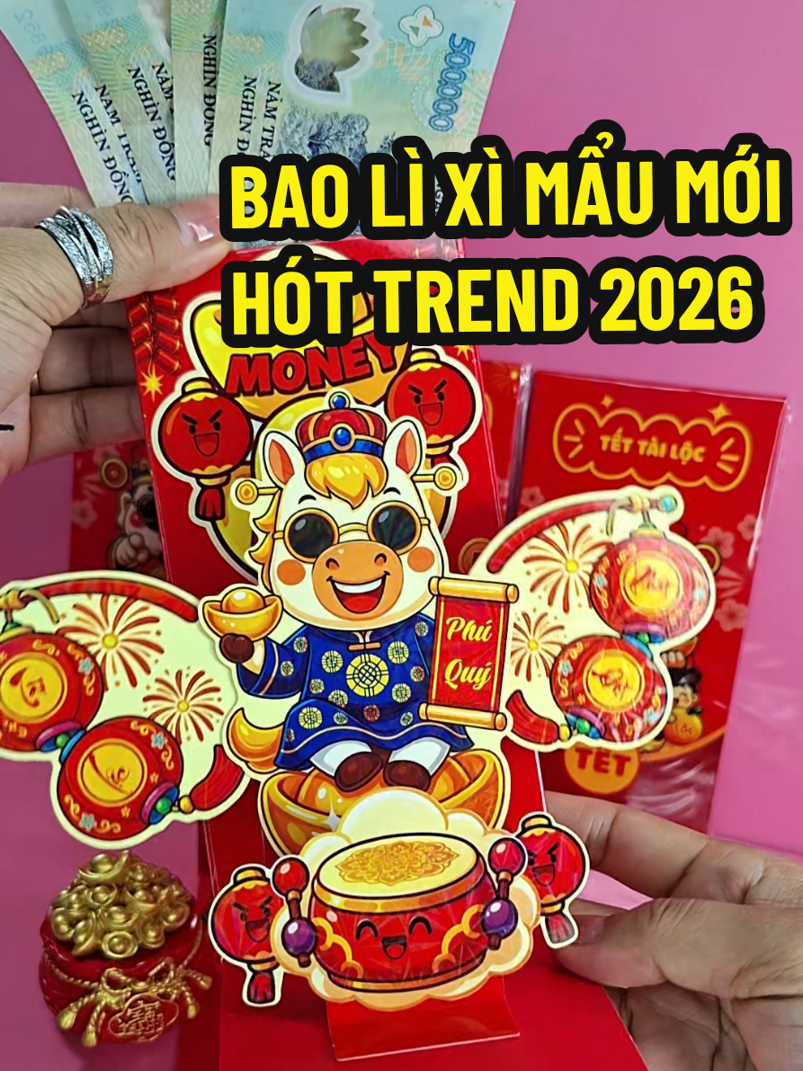 Gì mà đẹp,mà sang,mà rẻ là mua ngay,mua liêdn nè! Mẩu bao lì xì hót trend năm nay xứng đáng 10đ nha!Mua đầu mua nhìu mẩu lại cố vocher ,mua dần đủ bộ đi các mom ơi,trước sau gì cũng sắm mà! #baolixihottrend #baolixitet2026 #baolixi #tet2026 #bali_thichvaobep 
