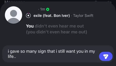 the silence after finally letting go something that you once deeply want to hold. #ignotes #exile #lyrics #music #fyp 
