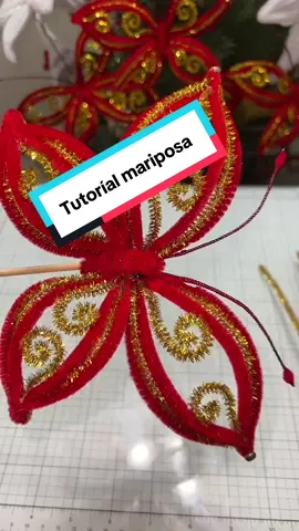 TUTORÍAL #mariposa#handmade #christmastree #decor #navidad 