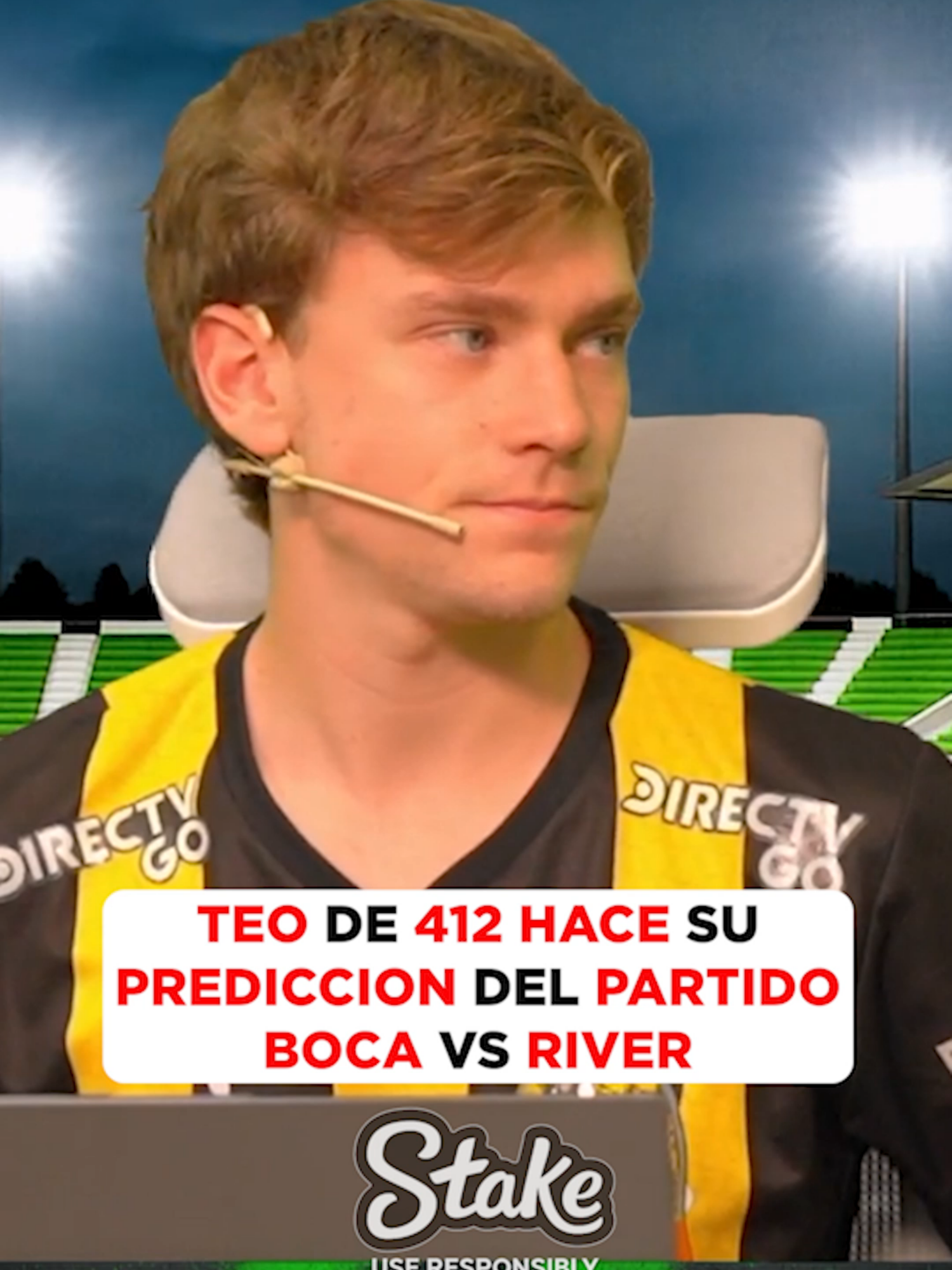 TEO HACE SU PREDICCION DEL PARTIDO DE BOCA VS RIVER #argentina #lacobraaa #davooxeneize #programa412 #teo #bocajuniors #laagusneta #benitosdr #riverplate
