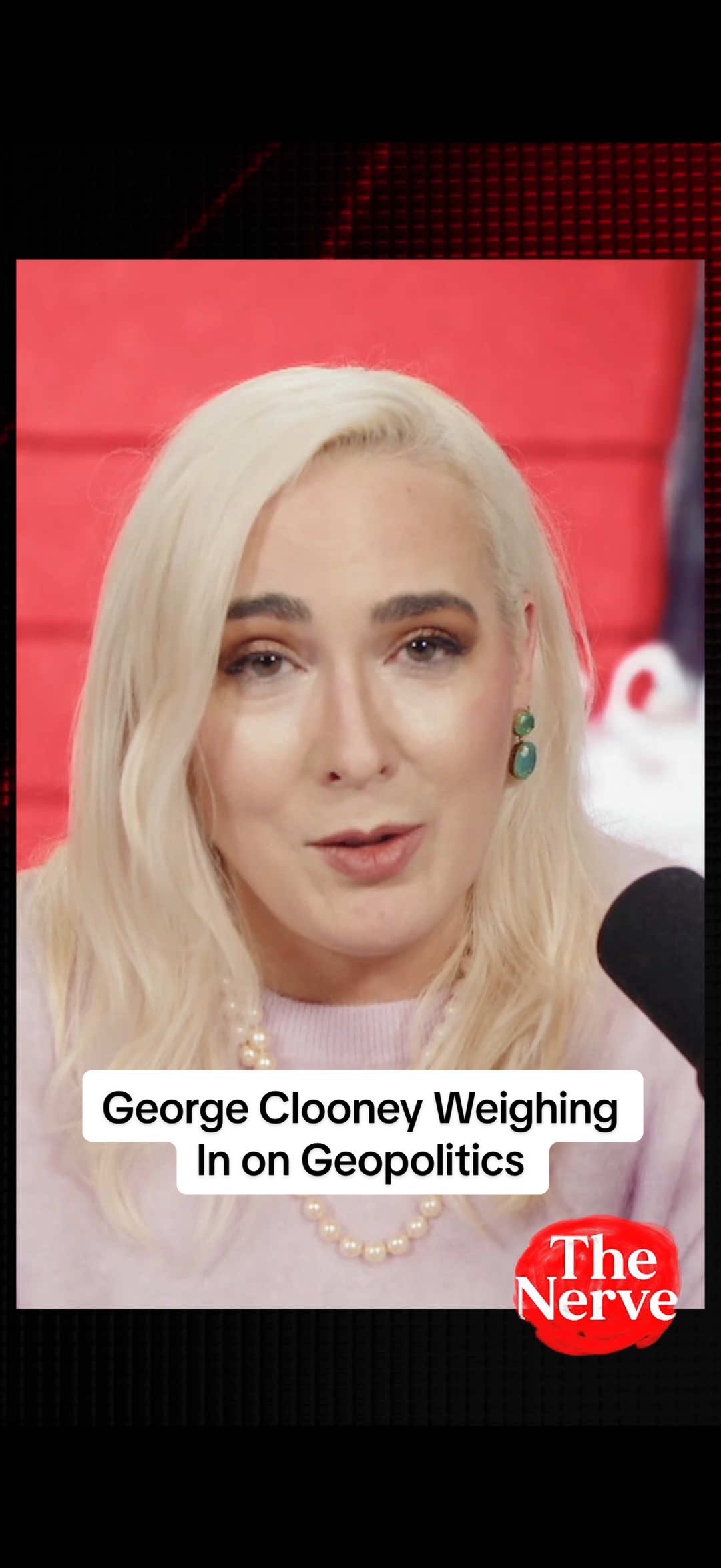 #MaureenCallahan on George Clooney weighing in on geopolitics in CBS Sunday Morning interview. #thenerveshow #news #popculture