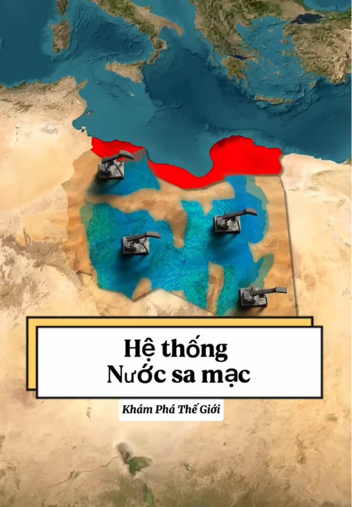 Bạn có biết, Libya đã xây dựng hệ thống sông lớn nhất thế giới trên sa mạc không? #kienthucthuvi #khamphathegioi #viral #fyp 