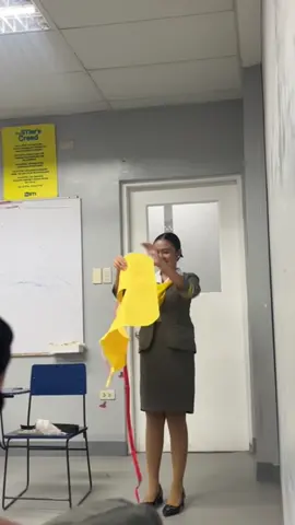 In-flight Safety Demonstration  #safetydemonstration #tourism #college 