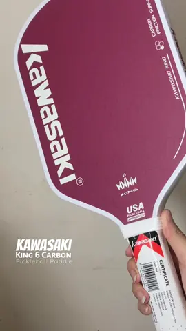 Closer look of the Kawasaki King 6 Carbon Pickleball Paddle 🔥 #KawasakiPaddle #kawasakisports #pickleballpaddle #pickleball @Kawasakisports.official 