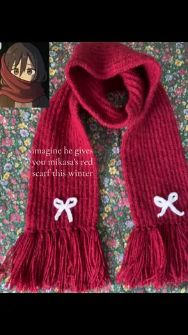 Mikasa red scarf 🧣  DM to order 💌 #mikasa #mikasaredscarf #crochet #itohookcrochetnp #onlinebusiness 