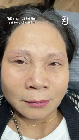 Biến hình với cô khách u60 ạ 🥰  #vyanhbeauty #tiệmdachữalành #xoá_sửa_chân_mày #phunmay #pmu #phunxamthammy #CapCut 