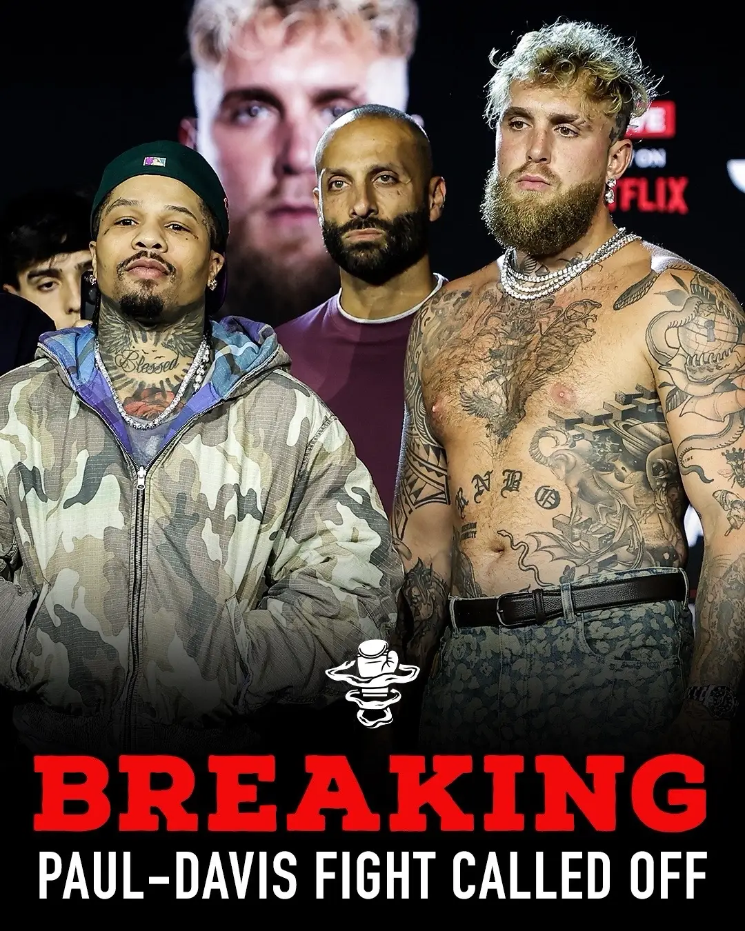 With the #PaulDavis fight canceled, who should Jake fight in December?  #jakepaul #gervontadavis #tankdavis #boxing 