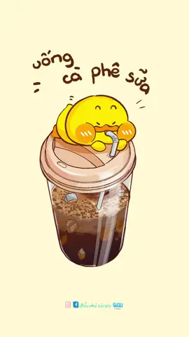 Dấu hịu của một ly cà hê sữa xịn làaaa #dieunhoxiuxiu #cute 