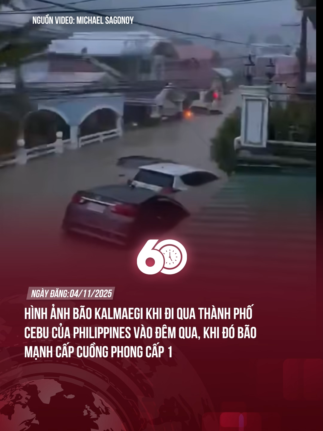 HÌNH ẢNH BÃO KALMAEGI KHI ĐI QUA THÀNH PHỐ CEBU CỦA PHILIPPINES VÀO ĐÊM QUA, KHI ĐÓ BÃO MẠNH CẤP CUỒNG PHONG CẤP 1… #tiktoknews #60giay #theanh28