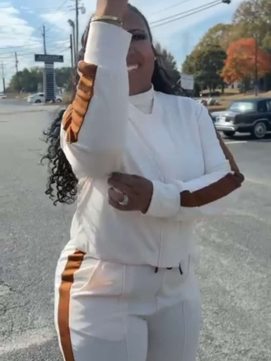 Cream and Brown never looked so good! #tiktokshop #TikTokFashion #fashiontiktok #fashion #2pcset 