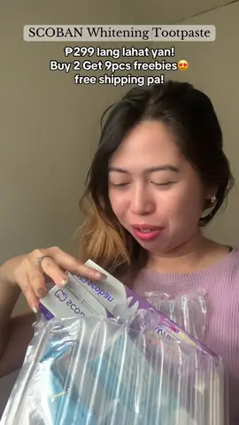 Bakit ang dami nito toothpaste lang naman binili ko tapos free shipping pa laking tipid! #scobanwhiteningtootpaste  #scobantoothpowder #scobanbakingsodatoothpaste  #scobanmouthwash 