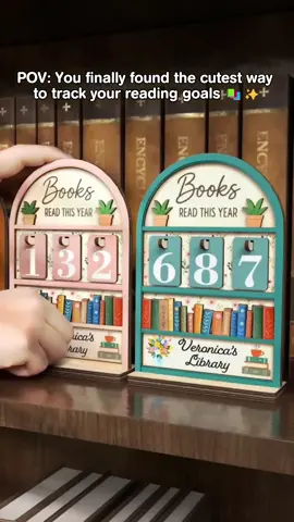 POV: You finally found the cutest way to track your reading goals 📚✨ #BookTok #bookaccessories #readersoftiktok #booklover #bookshelfdecor 