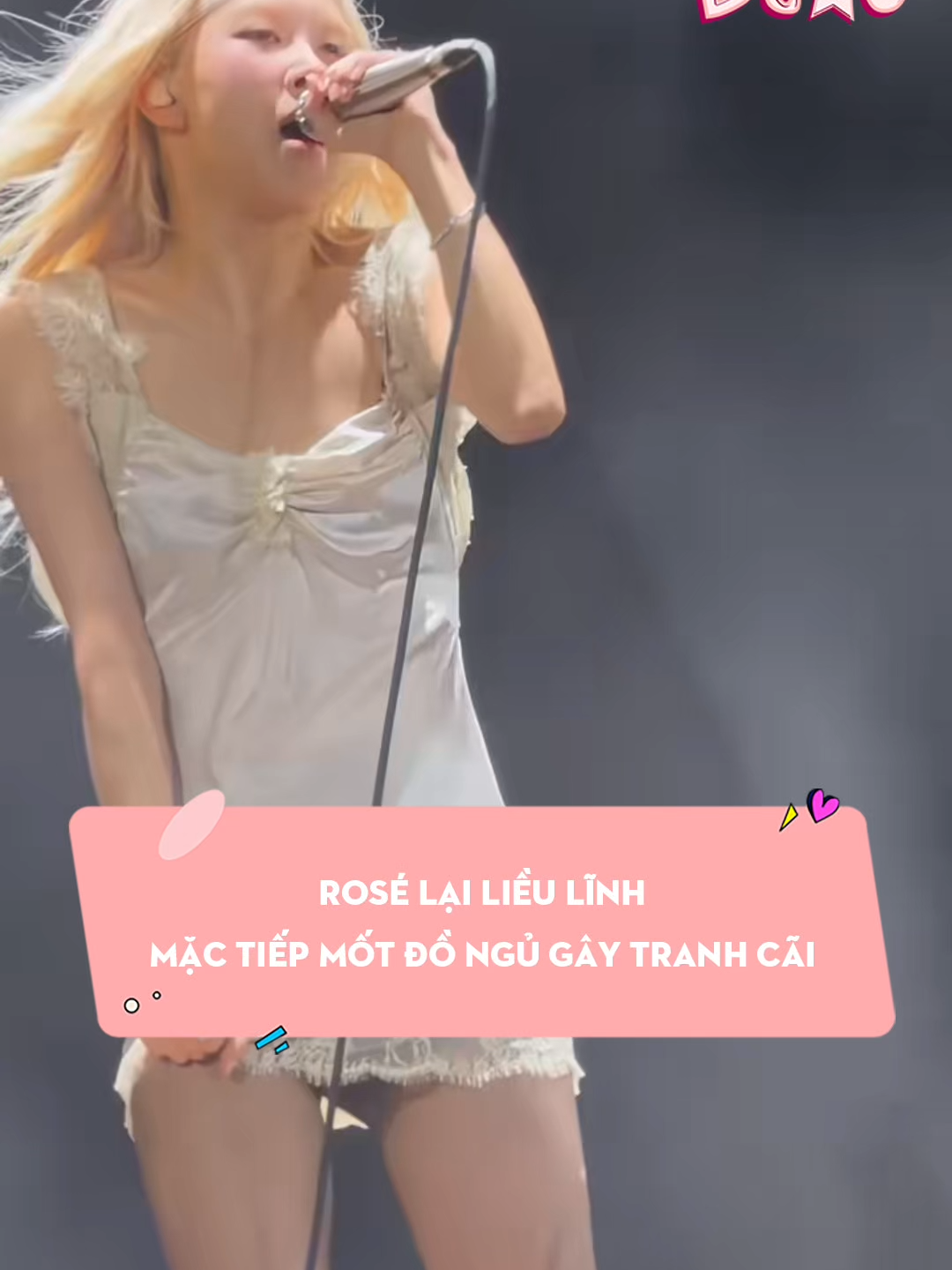 Rosé lại liều lĩnh mặc tiếp mốt đồ ngủ gây tranh cãi #dsao #showbiz #rose #blackpink