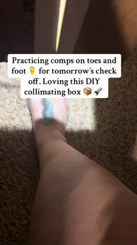 🩻 I should not have waited until the last minute…🦶🏻 . . When you’re out here building DIY collimation boxes just to survive comps week 💀 Radiology student ingenuity at its finest — desperate times, brilliant measures!! #RadTechStudent #XrayLife #CollimationQueen #DIYStudyHack #RadiologySchool