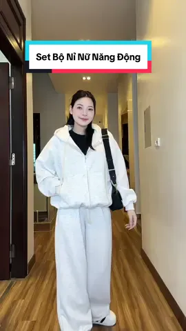 Set bộ này mặc lên tôn dáng không bị tù người đâu các mom ơi. Form dáng đẹp mà mặc vừa ấm nè #lammecungthuy #boni #boninu #bonu #bothethaonu 