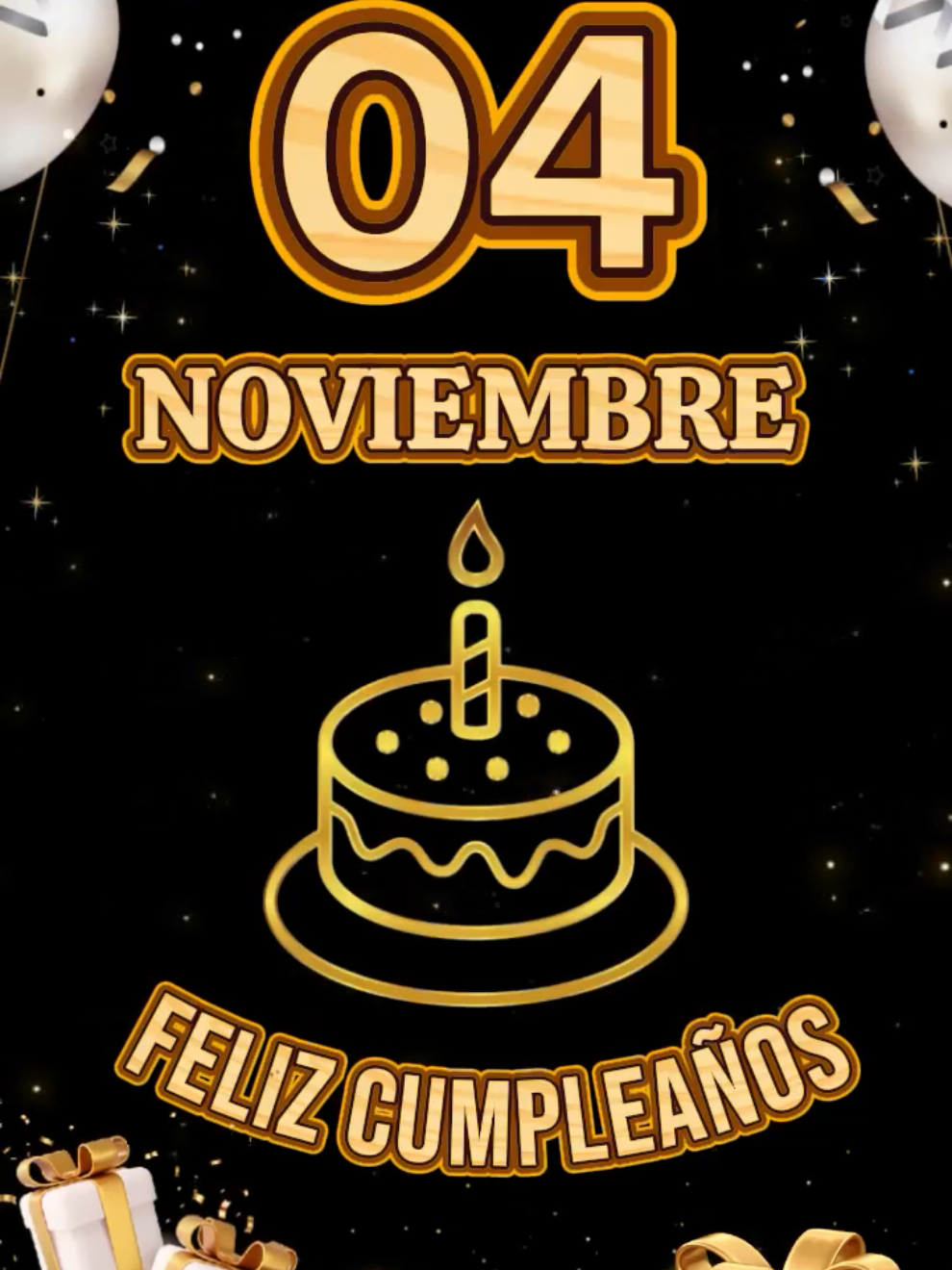 Feliz Cumpleaños para dedicar 04 de Noviembre🎂Dedicaselo a esa personita especial que esta de Cumpleaños hoy🎁#felizcumpleaños #paradedicar #04denoviembre #happybirthday #felizcumpleaños🌹🎂🧁🎁🎉🎊 